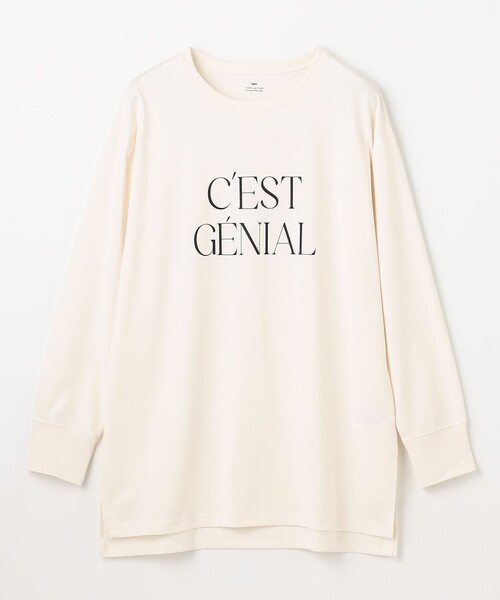 ANY(エニィ)の「ロゴロングスリーブTシャツ(Tシャツ/カットソー・レディース・グレー系/アイボリー系・F)」の16枚目の写真