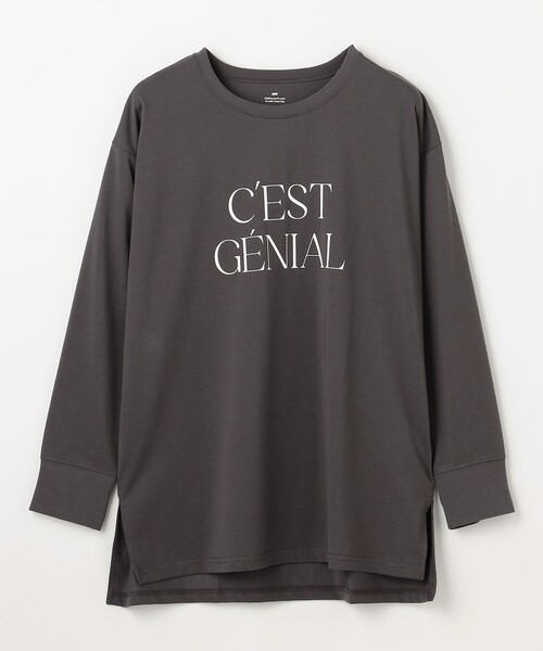 ANY(エニィ)の「ロゴロングスリーブTシャツ(Tシャツ/カットソー・レディース・グレー系/アイボリー系・F)」の17枚目の写真