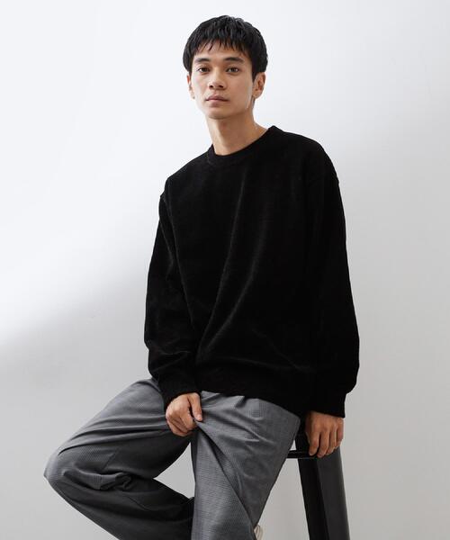 THE SHOP TK （ザ ショップ ティーケー ）の「【触れるたびに心地良い】ライトモールニット　洗濯機OK/ユニセックスでおすすめ！（ニット/セーター・メンズ・ボルドー/ブラック/ブルーグリーン/オフホワイト/ナチュラル・01/02/03/04）」の10枚目の写真