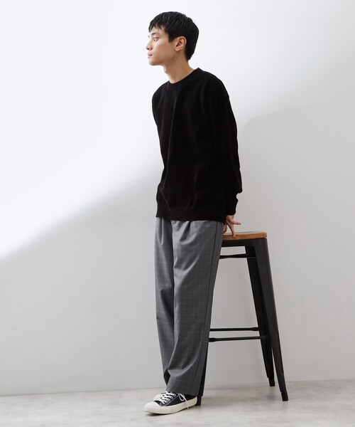 THE SHOP TK （ザ ショップ ティーケー ）の「【触れるたびに心地良い】ライトモールニット　洗濯機OK/ユニセックスでおすすめ！（ニット/セーター・メンズ・ボルドー/ブラック/ブルーグリーン/オフホワイト/ナチュラル・01/02/03/04）」の13枚目の写真