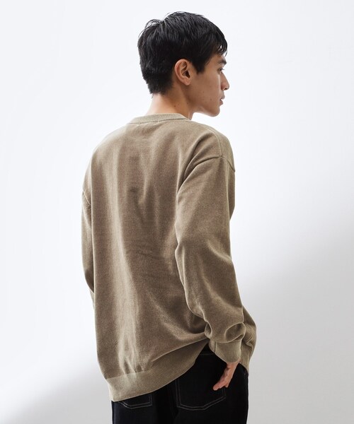 THE SHOP TK （ザ ショップ ティーケー ）の「【触れるたびに心地良い】ライトモールニット　洗濯機OK/ユニセックスでおすすめ！（ニット/セーター・メンズ・ボルドー/ブラック/ブルーグリーン/オフホワイト/ナチュラル・01/02/03/04）」の16枚目の写真