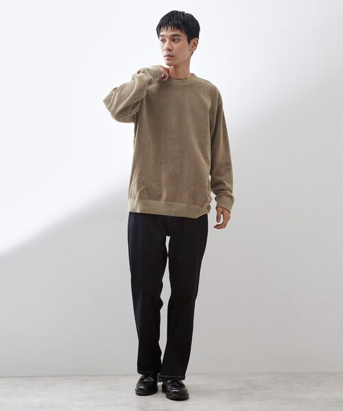 THE SHOP TK （ザ ショップ ティーケー ）の「【触れるたびに心地良い】ライトモールニット　洗濯機OK/ユニセックスでおすすめ！（ニット/セーター・メンズ・ボルドー/ブラック/ブルーグリーン/オフホワイト/ナチュラル・01/02/03/04）」の17枚目の写真