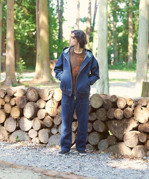 AOZORA(アオゾラ)の「AOZORA/アオゾラ 刺し子デニム ZIPパーカー(パーカー・メンズ・インディゴブルー・MEDIUM/LARGE/X-LARGE)」の17枚目の写真