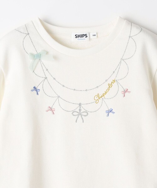 SHIPS Colors(シップス カラーズ)の「SHIPS Colors:〈洗濯機可能〉80~130cm / ネックレス スウェット(スウェット・キッズ・ラベンダー/オフホワイト・100/110/90/80/130/120)」の10枚目の写真