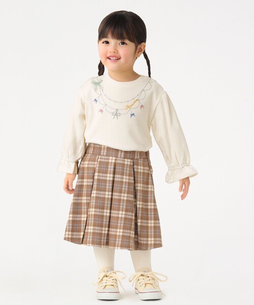 SHIPS Colors(シップス カラーズ)の「SHIPS Colors:〈洗濯機可能〉80~130cm / ネックレス スウェット(スウェット・キッズ・ラベンダー/オフホワイト・100/110/90/80/130/120)」の13枚目の写真