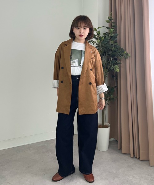 ZOZOMARKET(ゾゾマーケット)の「ZOZOMARKET by tomoka - ワイドサーキュラーデニムパンツ(デニムパンツ・レディース・インディゴブルー・マルチサイズ)」の11枚目の写真