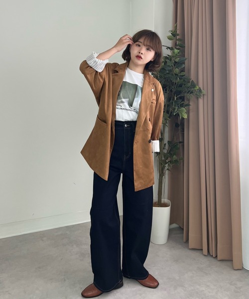 ZOZOMARKET(ゾゾマーケット)の「ZOZOMARKET by tomoka - ワイドサーキュラーデニムパンツ(デニムパンツ・レディース・インディゴブルー・マルチサイズ)」の12枚目の写真