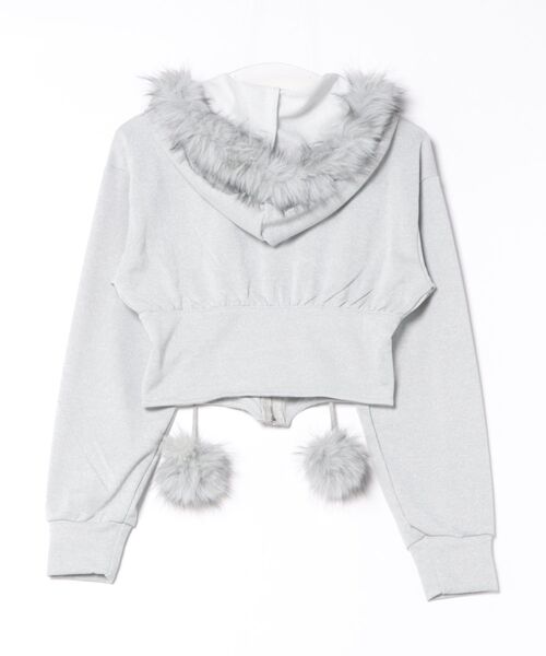 UP START(アップスタート)の「【LAMPOON】コルセットジップパーカー(パーカー・レディース・グレー・SMALL/MEDIUM/LARGE)」の11枚目の写真