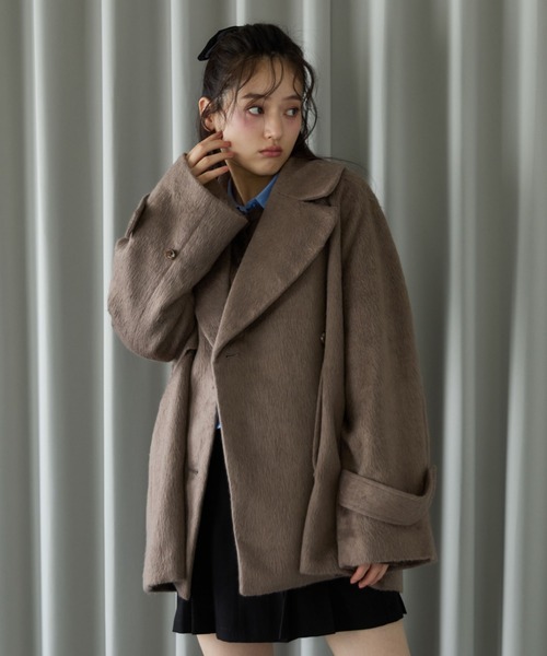 セール】シャギーダブルミドルコート（チェスターコート）｜archives