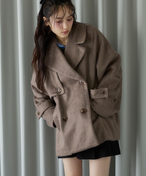 セール】シャギーダブルミドルコート（チェスターコート）｜archives