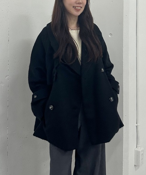 セール】シャギーダブルミドルコート（チェスターコート）｜archives