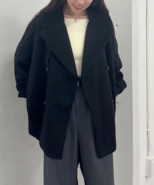 セール】シャギーダブルミドルコート（チェスターコート）｜archives