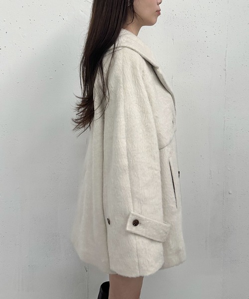 archives（アルシーヴ）の「シャギーダブルミドルコート（チェスター