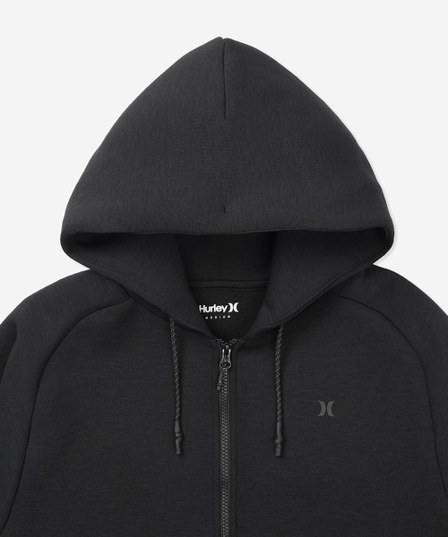 Hurley （ハーレー）の「【Hurley:ハーレー】レディーススウェットジップフーディー　フルジップパーカー　ファントム　ストレッチ　吸水速乾　PHANTOM SWEAT BP FZ HOODIE（パーカー・レディース・ブラック/オフホワイト・SMALL/MEDIUM/LARGE）」の8枚目の写真