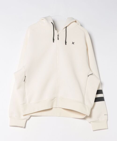 Hurley （ハーレー）の「【Hurley:ハーレー】レディーススウェットジップフーディー　フルジップパーカー　ファントム　ストレッチ　吸水速乾　PHANTOM SWEAT BP FZ HOODIE（パーカー・レディース・ブラック/オフホワイト・SMALL/MEDIUM/LARGE）」の11枚目の写真