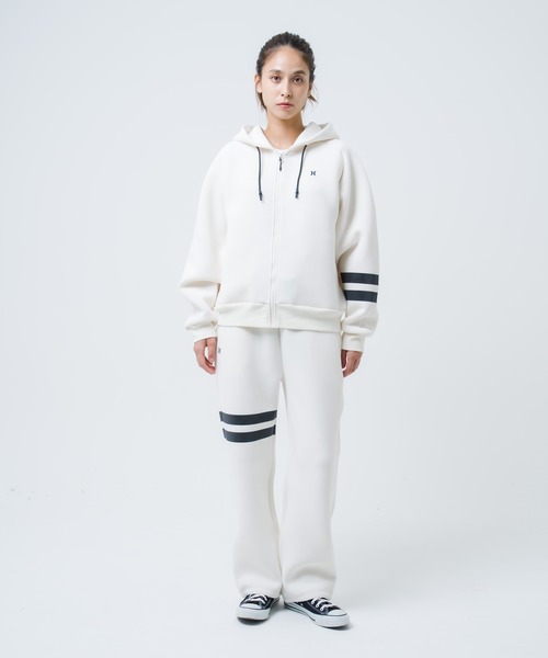Hurley （ハーレー）の「【Hurley:ハーレー】レディーススウェットジップフーディー　フルジップパーカー　ファントム　ストレッチ　吸水速乾　PHANTOM SWEAT BP FZ HOODIE（パーカー・レディース・ブラック/オフホワイト・SMALL/MEDIUM/LARGE）」の15枚目の写真