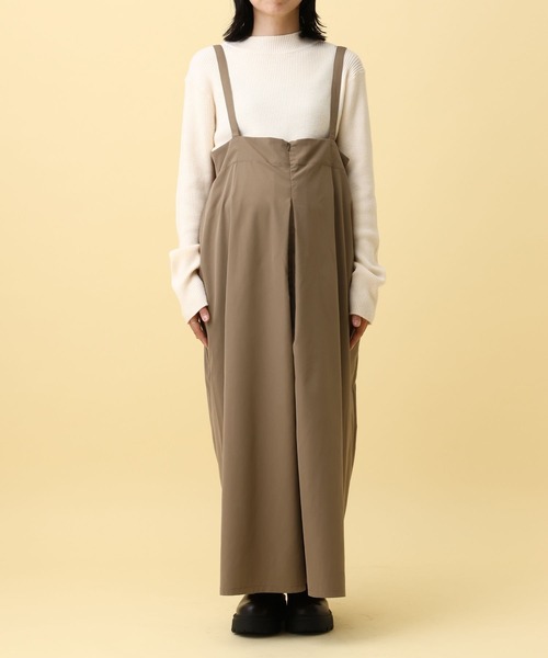 LEPSIM(レプシィム)の「【産前・産後対応】マタニティ/サス付きタックサロペ 593776(マタニティウェア/グッズ・レディース・キャメル/ブラック・FREE)」の17枚目の写真