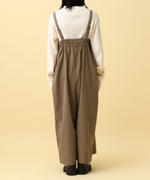 LEPSIM(レプシィム)の「【産前・産後対応】マタニティ/サス付きタックサロペ 593776(マタニティウェア/グッズ・レディース・キャメル/ブラック・FREE)」の19枚目の写真