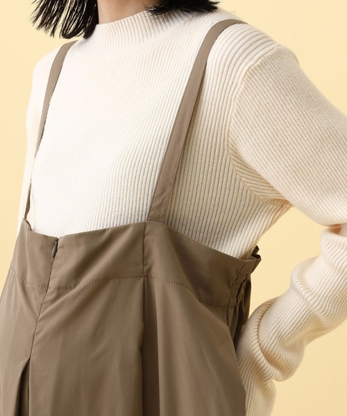 LEPSIM(レプシィム)の「【産前・産後対応】マタニティ/サス付きタックサロペ 593776(マタニティウェア/グッズ・レディース・キャメル/ブラック・FREE)」の22枚目の写真