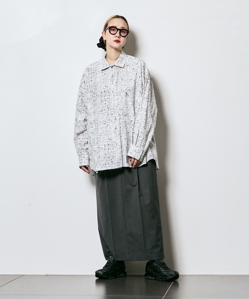 SEEALL（シーオール）の「SEEALL REGULAR SHIRTS SAU51/SH182P：シャツ（シャツ/ブラウス・レディース・ホワイト・4）」の2枚目の写真