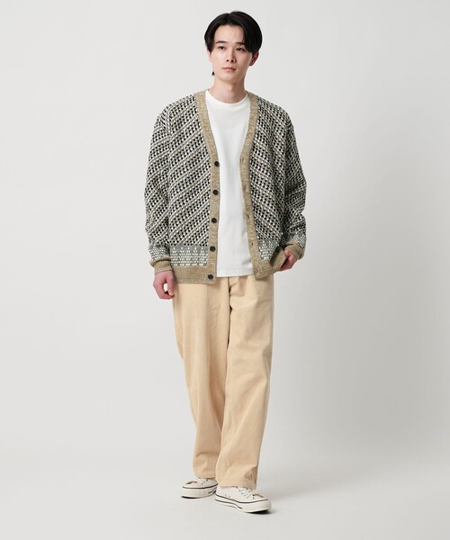 A DAY IN THE LIFE UNITED ARROWS(アデイインザライフユナイテッドアローズ)の「アブストラクト パターン カーディガン-ウォッシャブル-<A DAY IN THE LIFE>(カーディガン/ボレロ・メンズ・ブラック/ベージュ/ネイビー・L/M)」の7枚目の写真