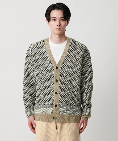 A DAY IN THE LIFE UNITED ARROWS(アデイインザライフユナイテッドアローズ)の「アブストラクト パターン カーディガン-ウォッシャブル-<A DAY IN THE LIFE>(カーディガン/ボレロ・メンズ・ブラック/ベージュ/ネイビー・L/M)」の8枚目の写真