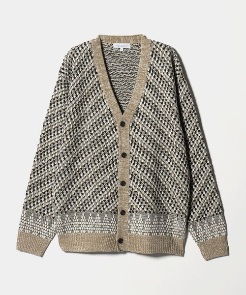 A DAY IN THE LIFE UNITED ARROWS(アデイインザライフユナイテッドアローズ)の「アブストラクト パターン カーディガン-ウォッシャブル-<A DAY IN THE LIFE>(カーディガン/ボレロ・メンズ・ブラック/ベージュ/ネイビー・L/M)」の11枚目の写真