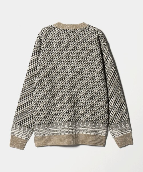 A DAY IN THE LIFE UNITED ARROWS(アデイインザライフユナイテッドアローズ)の「アブストラクト パターン カーディガン-ウォッシャブル-<A DAY IN THE LIFE>(カーディガン/ボレロ・メンズ・ブラック/ベージュ/ネイビー・L/M)」の12枚目の写真