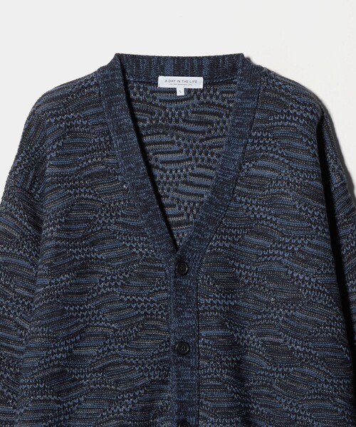 セール】アブストラクト パターン カーディガン-ウォッシャブル-＜A