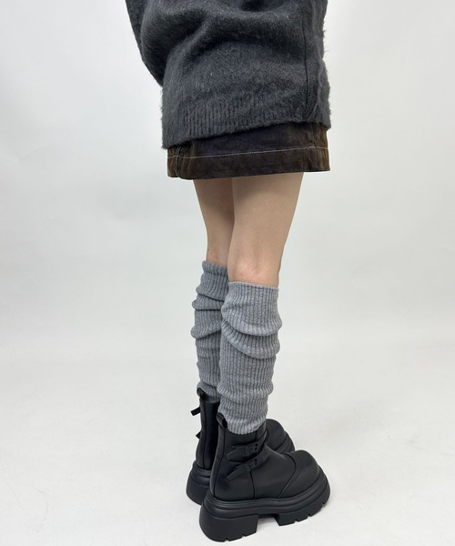 FOLLOWIN（フォロウィン）の「３color/ニットレッグウォーマー（レッグウォーマー・レディース・アイボリー/ブラック/グレー・FREE）」の8枚目の写真