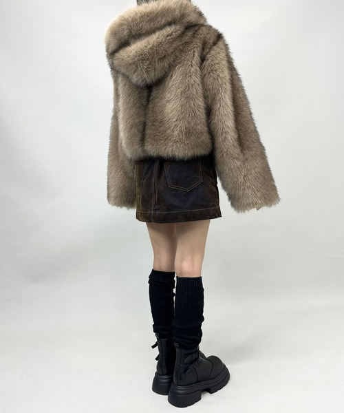 FOLLOWIN（フォロウィン）の「３color/ニットレッグウォーマー（レッグウォーマー・レディース・アイボリー/ブラック/グレー・FREE）」の10枚目の写真