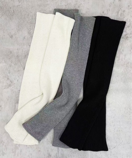 FOLLOWIN（フォロウィン）の「３color/ニットレッグウォーマー（レッグウォーマー・レディース・アイボリー/ブラック/グレー・FREE）」の11枚目の写真