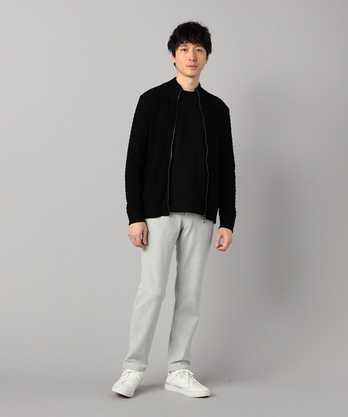 COMME CA MEN(コムサメン)の「【裏起毛】尾州産 2WAYストレッチ 5ポケットパンツ(スラックス・メンズ・ライトグレー/ネイビー/ブラック・S/L/M)」の19枚目の写真
