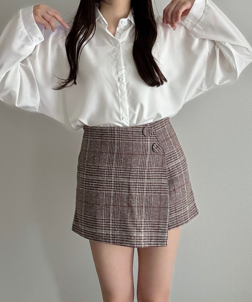 Cham.（チャム）の「シアーオーバーシャツ（シャツ/ブラウス・レディース・ブラック/オフホワイト/ブルー・F）」の17枚目の写真