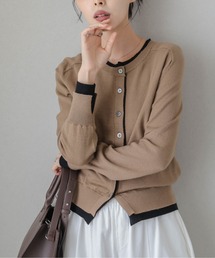 La-gemme | バイカラーレイヤードニットカーディガン(カーディガン/ボレロ)