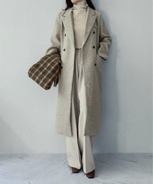 on:nue（オンニュ）の「【on:nue】ダブルボタンロングチェスターコート /2025 AW COLLECTION（チェスターコート）」
