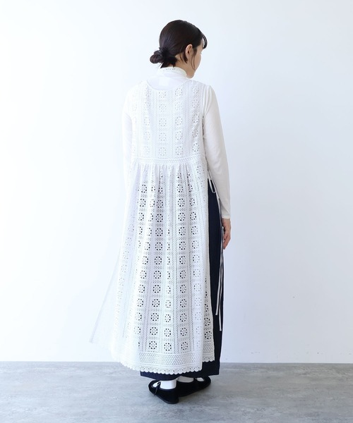 yuni（ユニ　）の「コットンレース side open ワンピース（ワンピース・レディース・ブラック/ホワイト・FREE）」の17枚目の写真