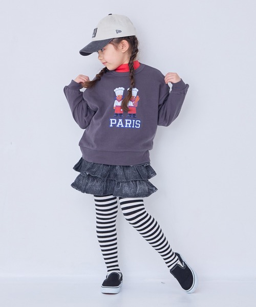 MARKEY'S（マーキーズ）の「デニムフリルキュロットパンツ（その他パンツ・キッズ・ブラック/ライトブルー・90/100/110/120/80/130/95）」の16枚目の写真