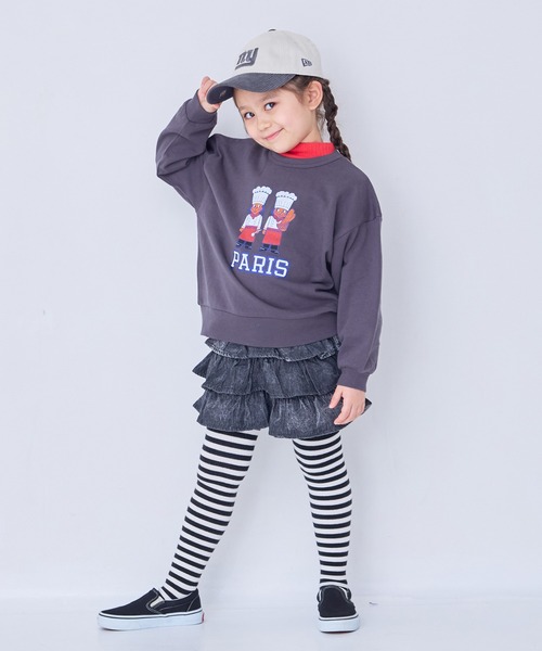 MARKEY'S（マーキーズ）の「デニムフリルキュロットパンツ（その他パンツ・キッズ・ブラック/ライトブルー・90/100/110/120/80/130/95）」の18枚目の写真