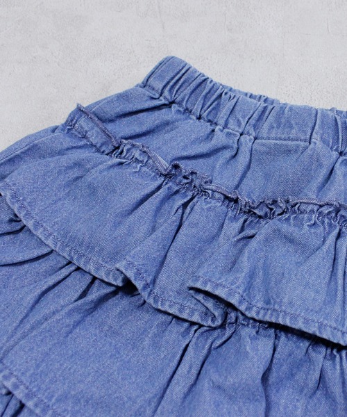 MARKEY'S（マーキーズ）の「デニムフリルキュロットパンツ（その他パンツ・キッズ・ブラック/ライトブルー・90/100/110/120/80/130/95）」の20枚目の写真