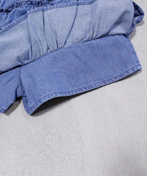 MARKEY'S（マーキーズ）の「デニムフリルキュロットパンツ（その他パンツ・キッズ・ブラック/ライトブルー・90/100/110/120/80/130/95）」の22枚目の写真