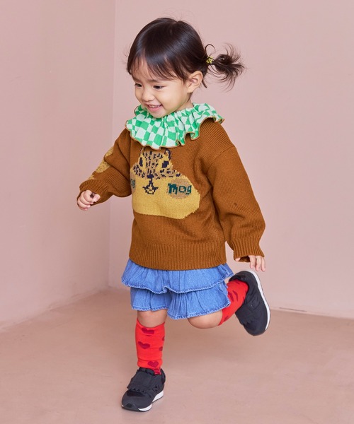 MARKEY'S（マーキーズ）の「デニムフリルキュロットパンツ（その他パンツ・キッズ・ブラック/ライトブルー・90/100/110/120/80/130/95）」の7枚目の写真