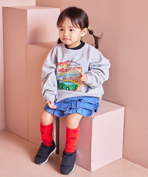 MARKEY'S（マーキーズ）の「デニムフリルキュロットパンツ（その他パンツ・キッズ・ブラック/ライトブルー・90/100/110/120/80/130/95）」の10枚目の写真