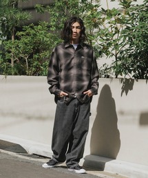 SKEWed（スキュー）の「SKEWed/スキュー ストーンウォッシュ加工  ダンガリーパンツ（デニムパンツ）」