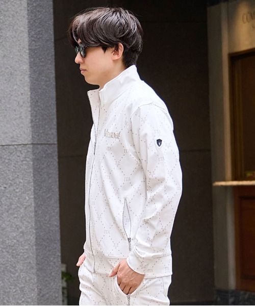VIOLA（ヴィオラ）の「『VIOLA rumore/ヴィオラ ルモーレ』総柄フルZIP JKT（ジャージ・メンズ・ブラック/オフホワイト・L/XL/M）」の4枚目の写真