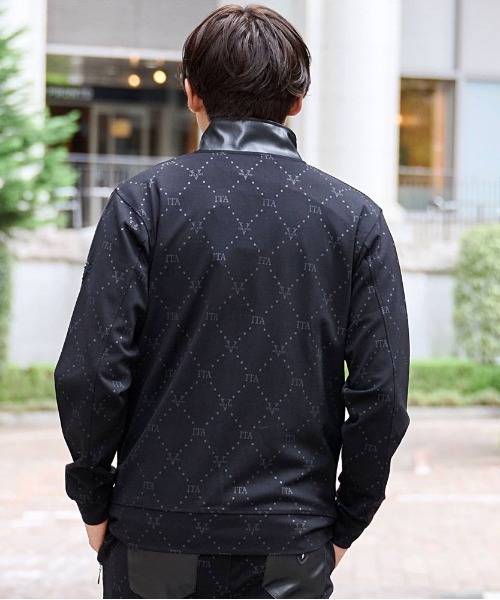 VIOLA（ヴィオラ）の「『VIOLA rumore/ヴィオラ ルモーレ』総柄フルZIP JKT（ジャージ・メンズ・ブラック/オフホワイト・L/XL/M）」の8枚目の写真