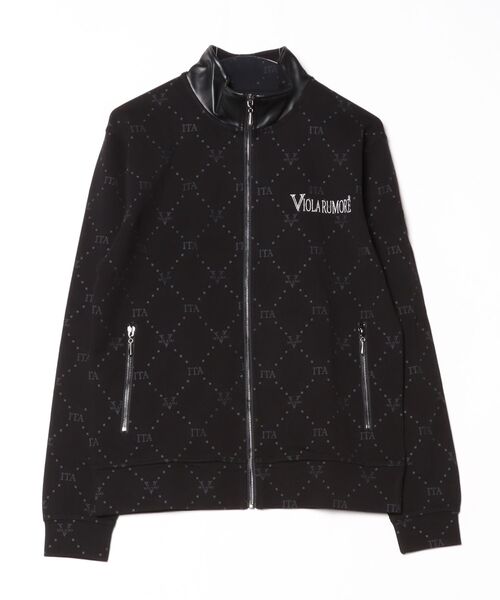 VIOLA（ヴィオラ）の「『VIOLA rumore/ヴィオラ ルモーレ』総柄フルZIP JKT（ジャージ・メンズ・ブラック/オフホワイト・L/XL/M）」の17枚目の写真
