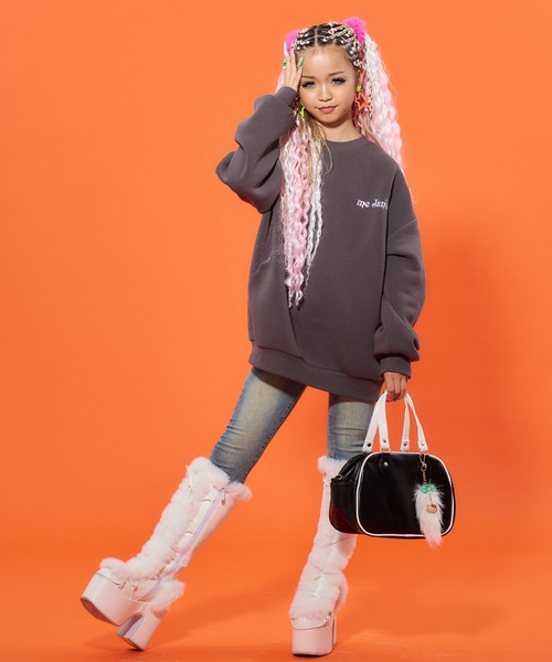 セール】HELLO KITTY×mejaneコラボ 裏起毛BIGスウェット トレーナー