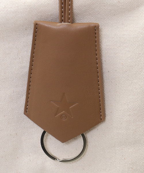 CONVERSE TOKYO（コンバーストウキョウ）の「CANVAS GATHERED TOTE BAG（トートバッグ・レディース・ベージュ/ブラック/ブラック系その他・FREE）」の20枚目の写真