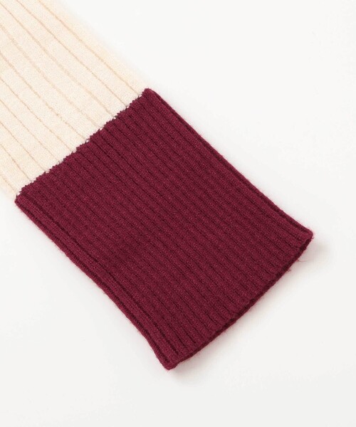 ZIDDY（ジディ）の「バイカラーリブニット(130~160cm)（ニット/セーター・キッズ・オフホワイト/グレー・130cm/150cm/140cm/FREE）」の14枚目の写真